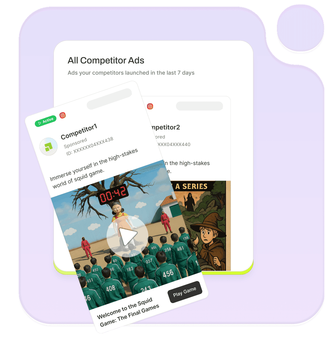 Tracking competitor creatives across Meta in one Segwise dashboard
