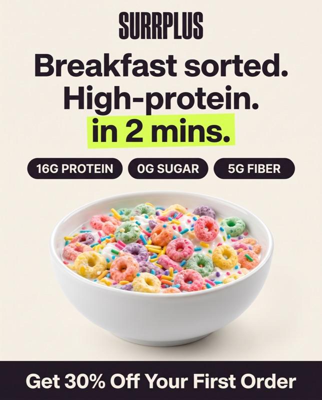 Breakfast sorted