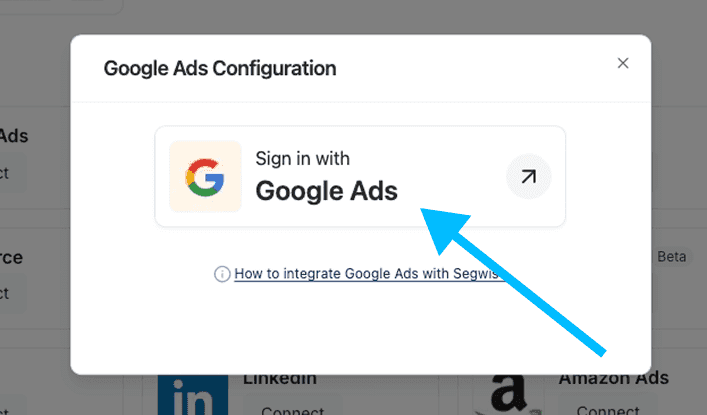 Google Ads Step 1: Connect Google Ads screenshot 2