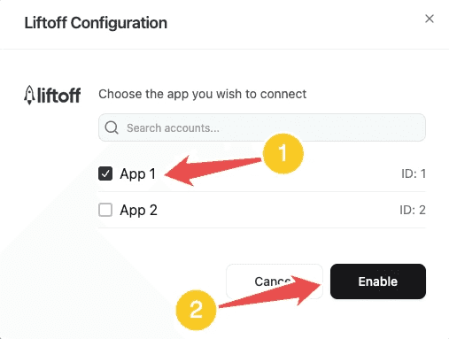 Liftoff Step 4: screenshot 1