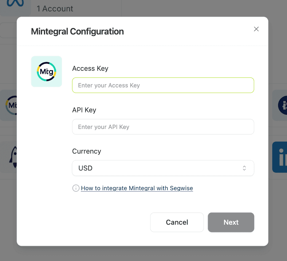 Mintegral Step 3: Enter API Key screenshot 1