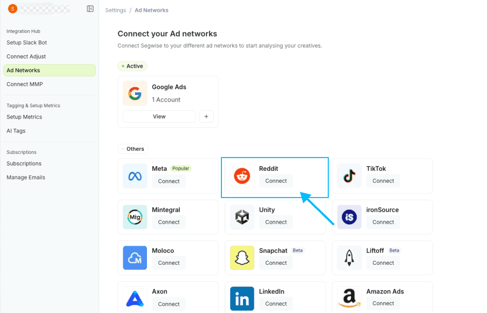 Reddit Step 1: Connect Reddit screenshot 1