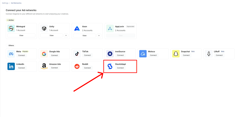 StackAdapt Step 2: Connect with StackAdapt screenshot 1